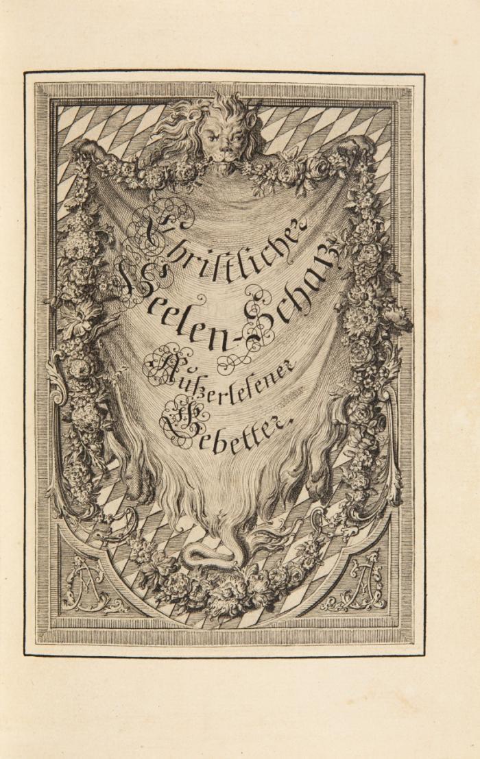 Christlicher Seelen-Schatz Außerlesener Gebetter.