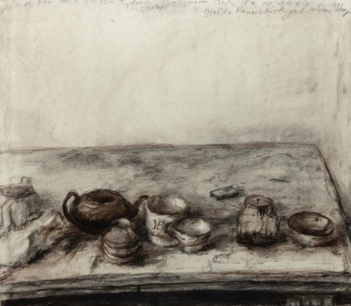 STILLEBEN MIT GLÄSERN, TÖPFEN ... ATELIER KÄUZCHENSTEIG