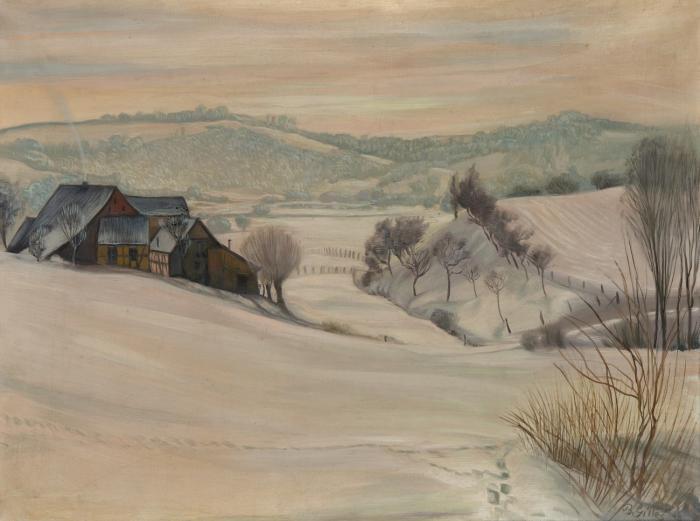 WINTERLANDSCHAFT MIT BAUERNHOF (EIFEL)