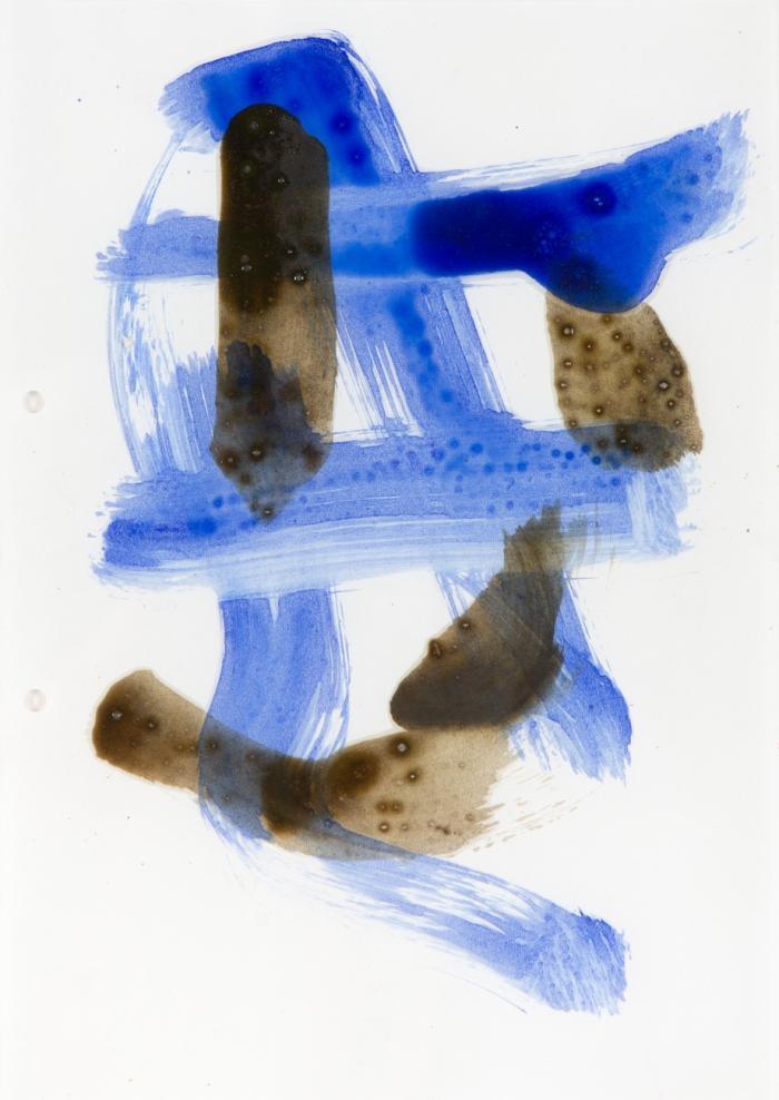 OHNE TITEL (BLAU/SCHWARZ)