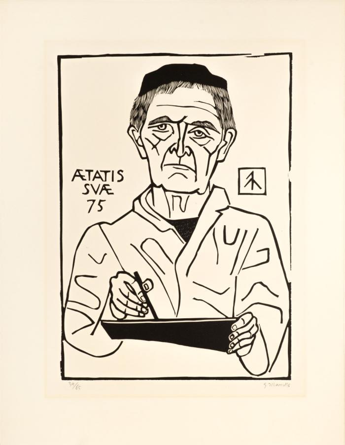 SELBSTBILDNIS VON VORN 1964-65 / ALTER MANN MIT KIND 1965