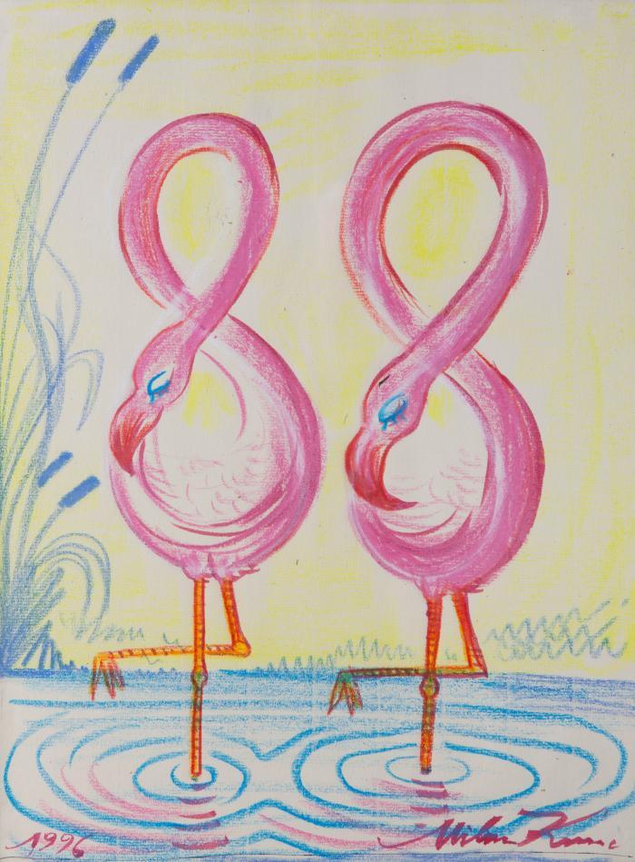 Ohne Titel (Flamingos)