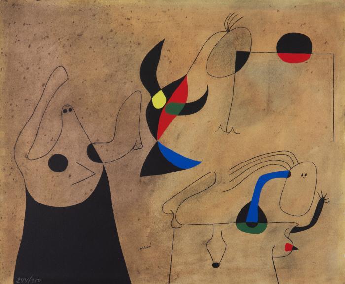 Femmes sur la plage (Pl. IV aus: Constellations)