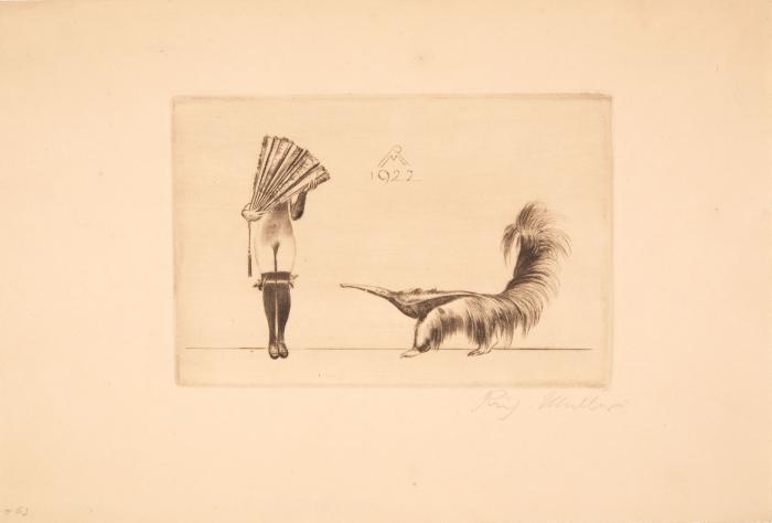 Eine Anfrage (klein) 1922 / Maus mit Nuss