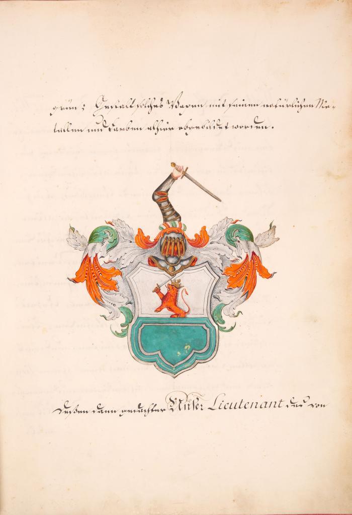 Adelsbrief zur Erhebung des W. Kortmann in den Adelsstand. Signiert von Friedrich II. Datiert 2.12.1769. 10 Bll. Pgt. in Ldr.-Einband. Mit Wachssiegel und Siegeldose.