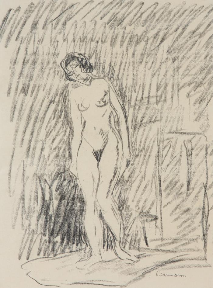 Stehender weiblicher Akt