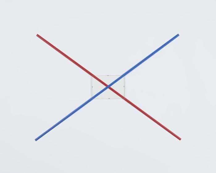 Diffuses Zentrum (Blau/Rote Überkreuzung im Rahmen)