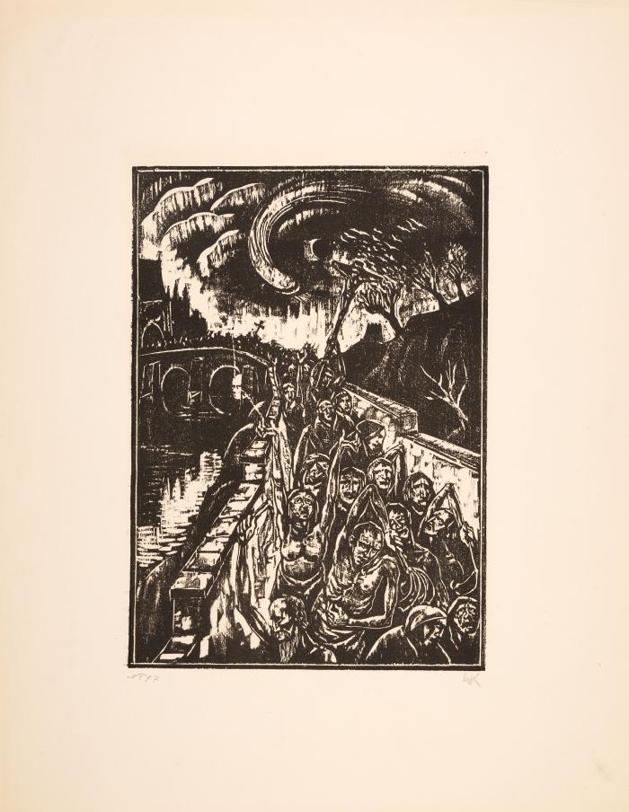 WALTHER KLEMM
HERMANN LÖNS: Der Wehrwolf. Sieben Holzschnitte zu dem Roman von Hermann Löns.