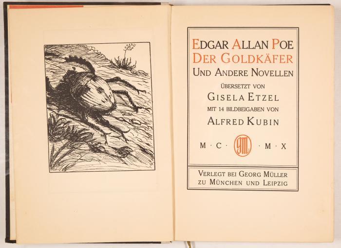 E. A. Poe / A. Kubin, 7 Bde. aus der Georg-Müller Reihe. München u. a. 1909-20.