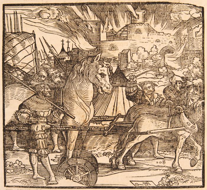 Cretensis, Dictys / Phrygius, Darius: (Warhafftige Histori und beschreibung, von dem Troianischen krieg. Durch Marcum Tatium auß dem Latein ins Teütsch verwandelt).