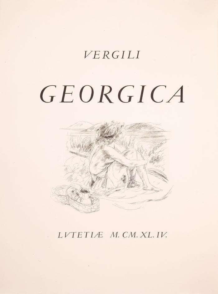 ANDRÉ DUNOYER DE SEGONZAC
VERGIL (PUBLIUS VERGILIUS MARO): Les Géorgiques. Traduites par Michel de Marolles. 3 Bde.
