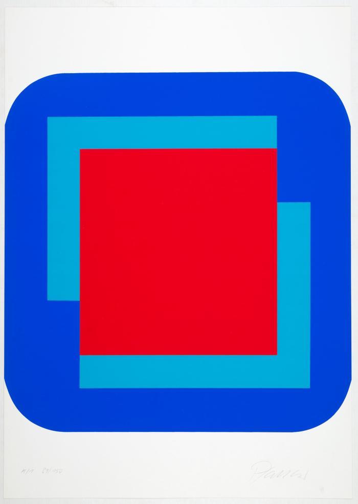 Kölner Kunstmarkt 68. OrLn.-Kassette mit 21 OrGraphiken in unterschiedl. Techniken u. illustr. Begleitheft. Köln 1968.