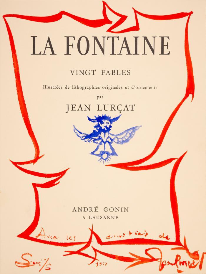 JEAN LURÇAT
JEAN DE LA FONTAINE: Vingt fables.