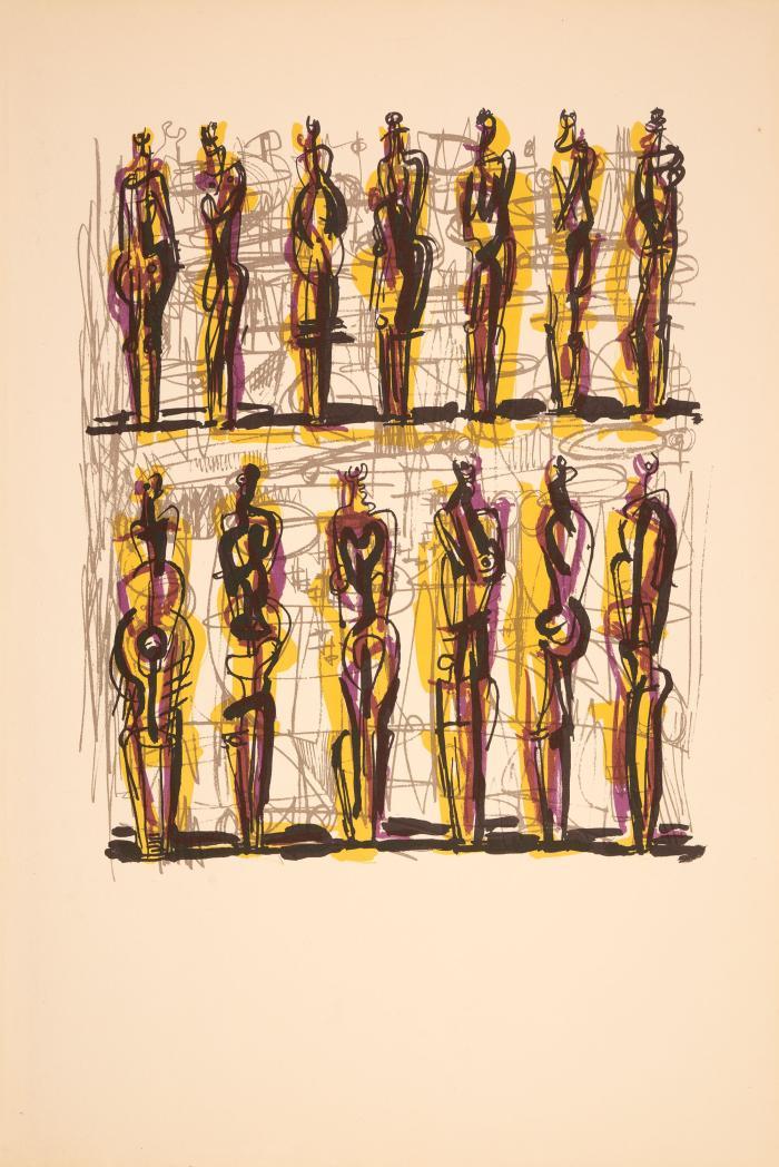 HENRY MOORE
Heads, Figures and Ideas. With a comment by G. Grigson. London und Greenwich, Connecticut: G. Rainbird und The New York Graphic Society 1958.