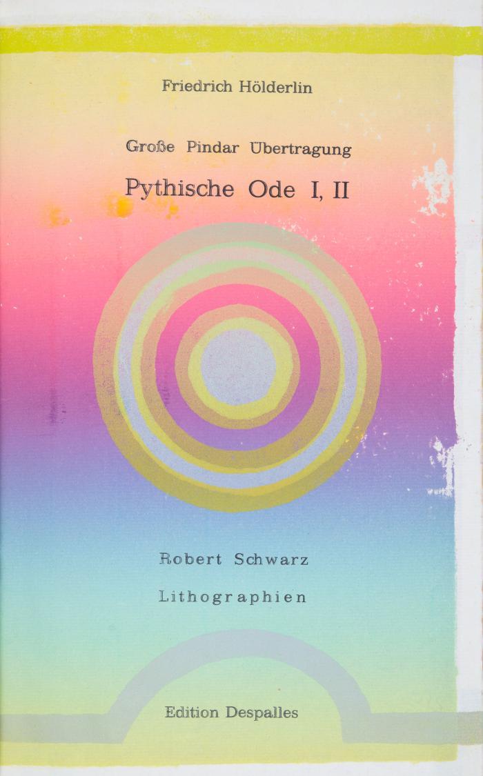 ROBERT SCHWARZ
FRIEDRICH HÖLDERLIN: Große Pindar Übertragung. Pythische Ode I, II.