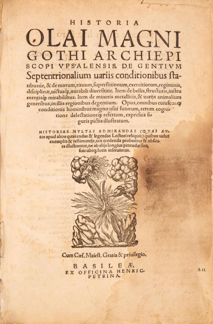 Historia de gentium septentrionalium variis conditionibus statibusúe, & de morum, rituum, superstitionum, exercitiorum, regiminis, disciplinae, victus &c mirabili diversitate.