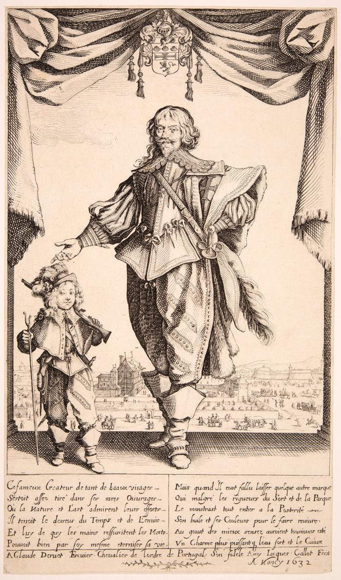 Claude Deruet, Maler des Herzogs von Lothringen und Ritter des Ordens von Portugal