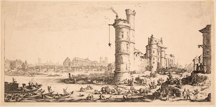 Vue du Pont-Neuf, de la Tour et de l’ancienne Porte de Nesle. Aus les deux grandes Vues de Paris