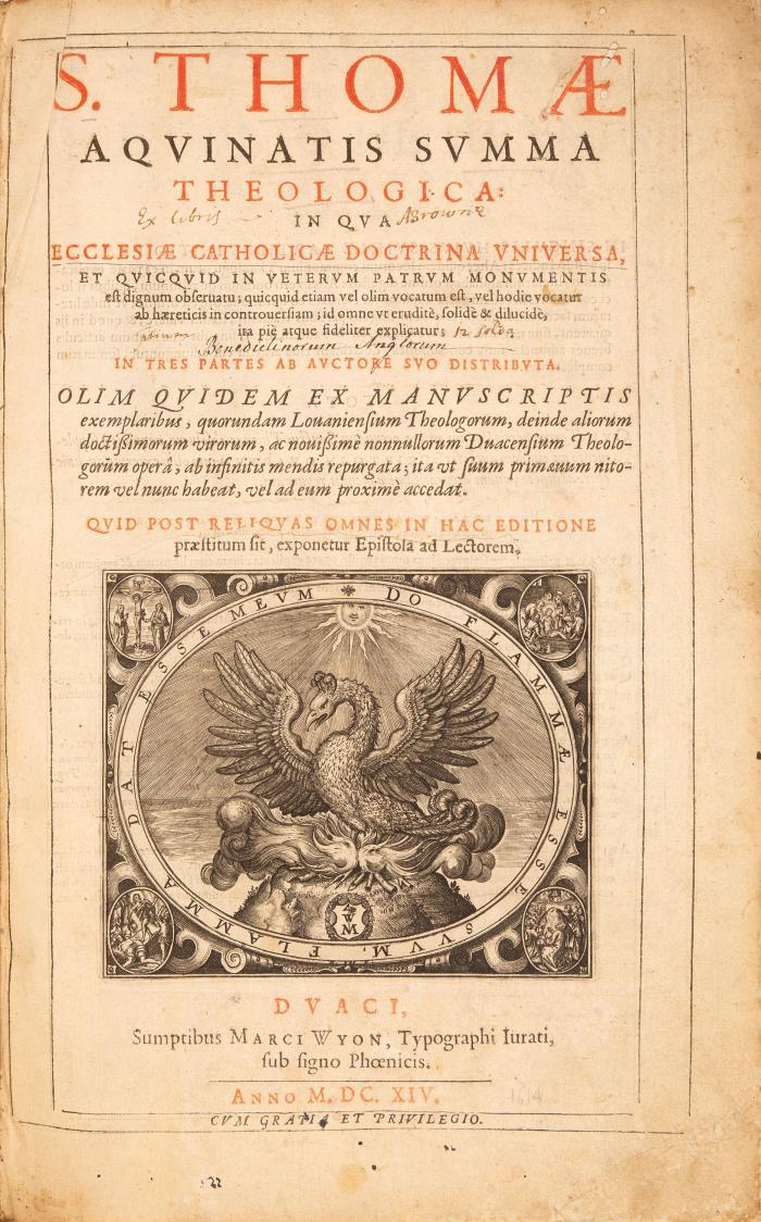 Summa theologica in tres partes ab auctore suo distributa. 5 Tle. in 1 Bd.