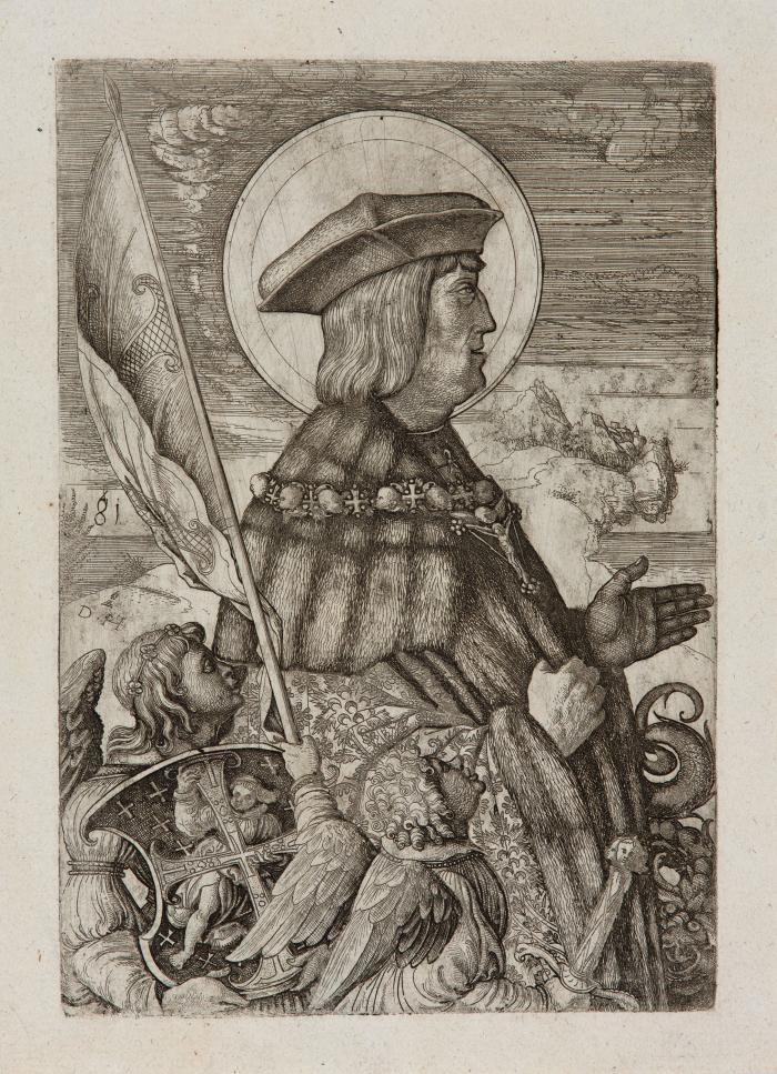 Maximilian I. in der Gestalt des Heiligen Georg