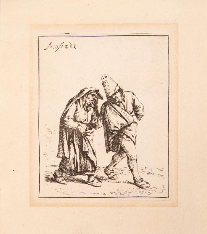 Bauer mit gekrümmten Rücken (1675?)  / Das gehende Paar (1638?)