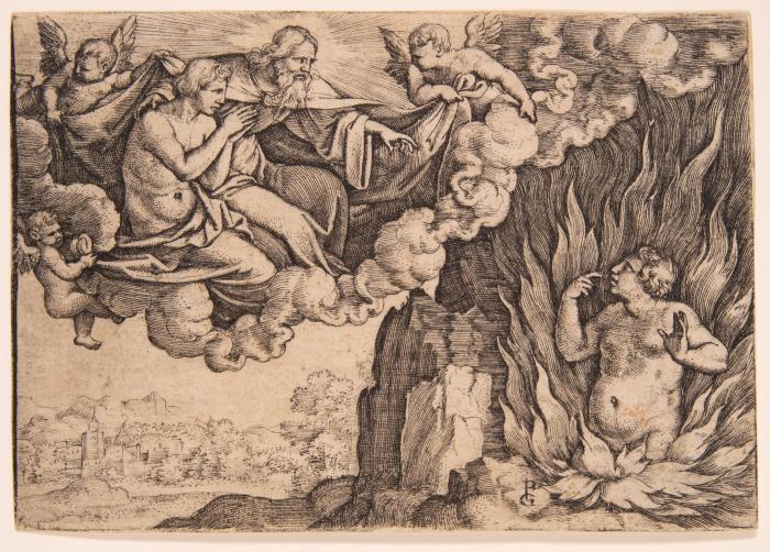 Der reiche Mann in der Hölle und Lazarus im Himmel