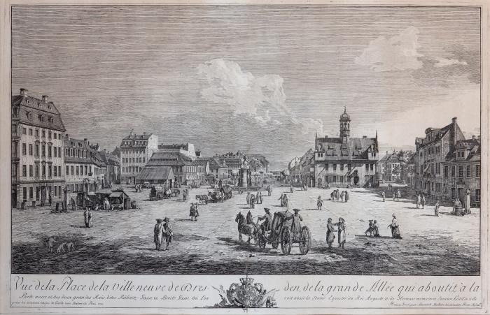 Der Neustädter Markt zu Dresden