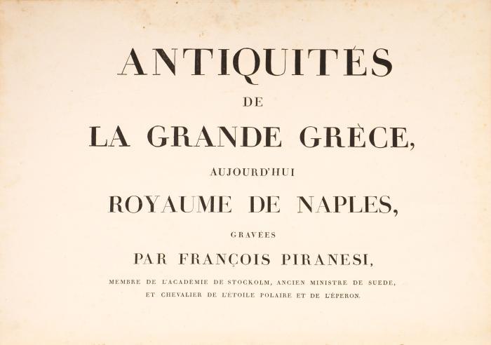 Antiquités de la grande Grèce. Bde [2] und [3] (von 3).
