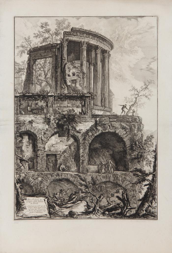 Altra Veduta del tempio della Sibilla in Tivoli