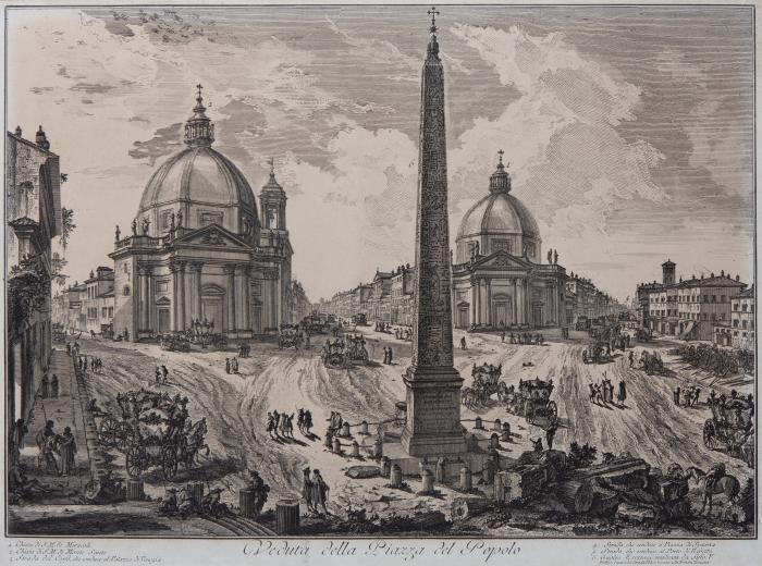 Veduta della Piazza del Popolo