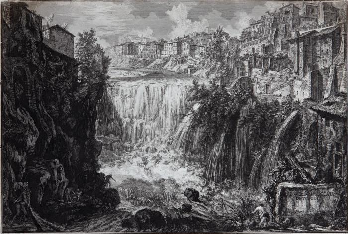 Veduta della Cascata di Tivoli