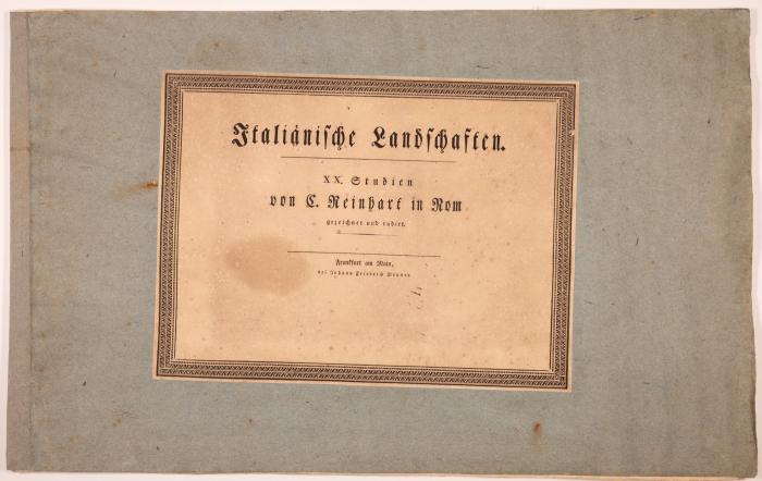 Italiänische Landschaften. XX. Studien