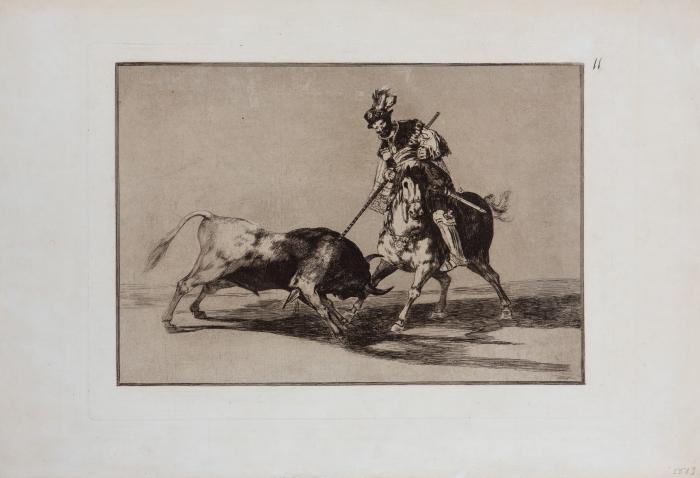 El Cid Campeador lanceando otro toro