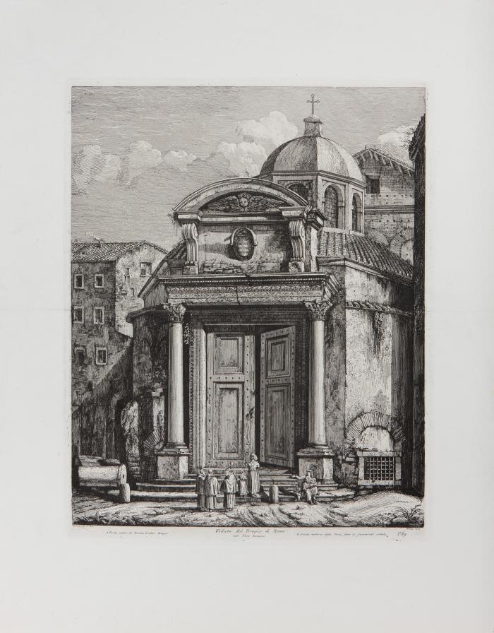 1) Veduta del Tempio di Remo 1820 / 2) Veduta del Tempio della Dea Albunea 1824