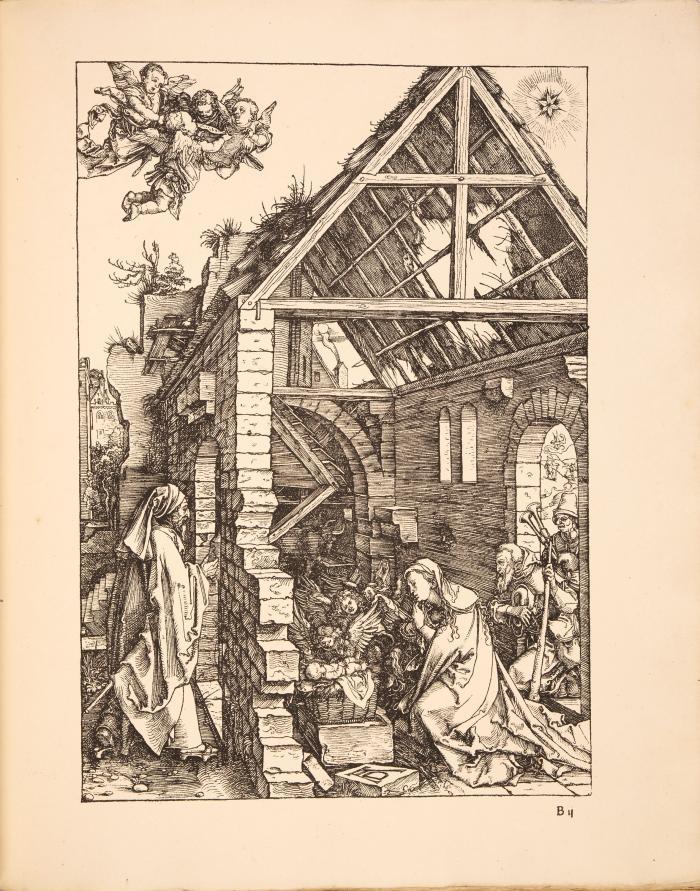Dürer, Albrecht
La vie de la Sainte Vierge Marie. Reproduction, procédé de P. W. van de Weijer. Faksimile der Ausgabe des Marienlebens von 1511 mit 20 Holzschnitten in Lithographie.
