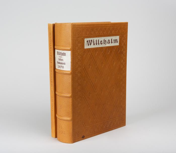 Wolfram von Eschenbach: Willehalm. Mit der Vorgeschichte des Ulrich von dem Türlin und der Fortsetzung des Ulrich von Türheim. Vollständige Faksimile-Ausgabe im Originalformat des Codex Vindobonensis 2670 der Österreichischen Nationalbibliothek. Mit  Kommentar in 2 Bden.