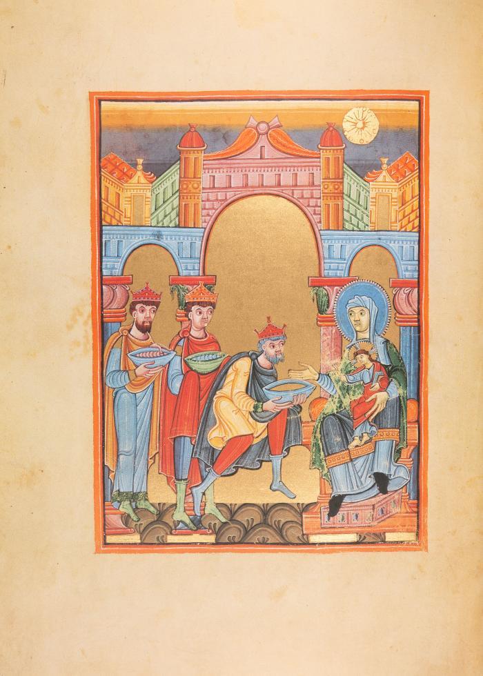 Festtagsevangelistar mit Kanontafeln. Codex F. II. 1 aus dem Besitz der Blioteca Civica Queriniana in Brescia. Faksimile und Kommentar in 2 Bden.