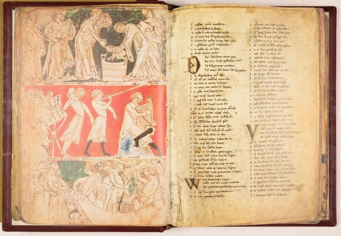 Gottfried von Straßburg: Tristan und Isolde. Mit der Fortsetzung Ulrichs von Türheim. Faksimile und Kommentar in 2 Bden.