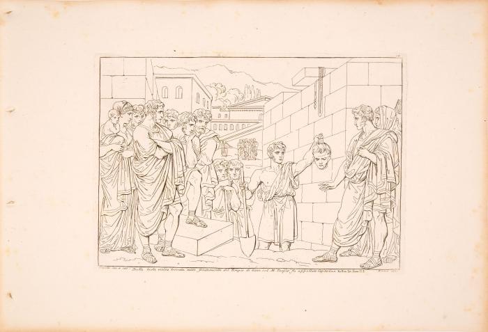 Raccolta di No. 100 soggetti li più rimarchevoli dell' istoria Romana inventati ed incisi da Bartolomeo Pinelli Romano. Illustrata de Fulvia Bertocchi.