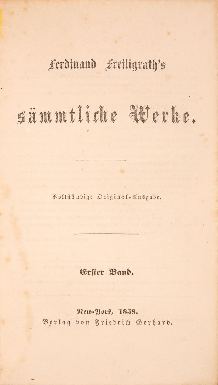 Sämmtliche Werke. 6 Bde.