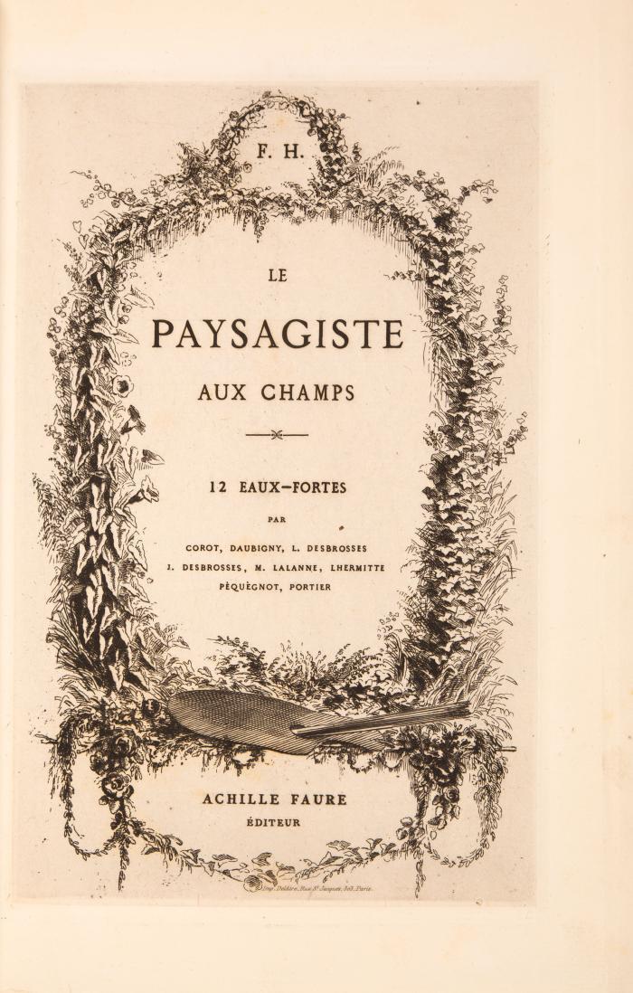 Le Paysagiste aux champs. Croquis d’après nature.