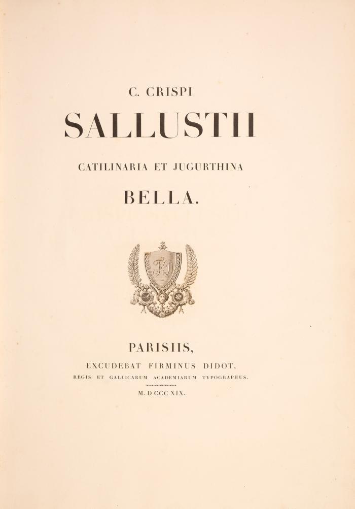 Catilinaria et jugurthina bella.