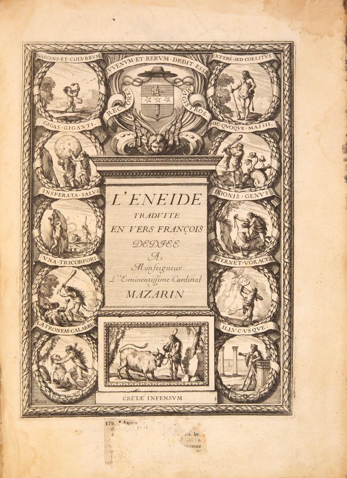 L’Eneide. Traduite en vers françois (avec le Latin par P. Perrin). 2 Bde.