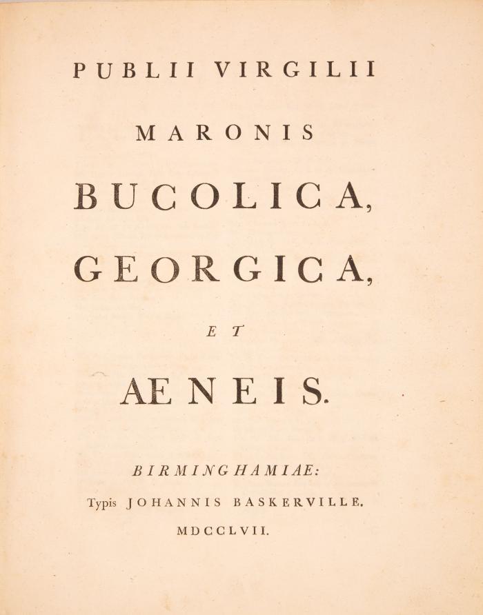 Bucolica, Georgica, et Aeneis.