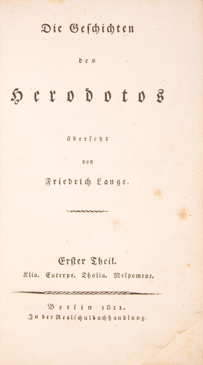 Die Geschichten. Übers. v. Friedr. Lange. 2 Bde.