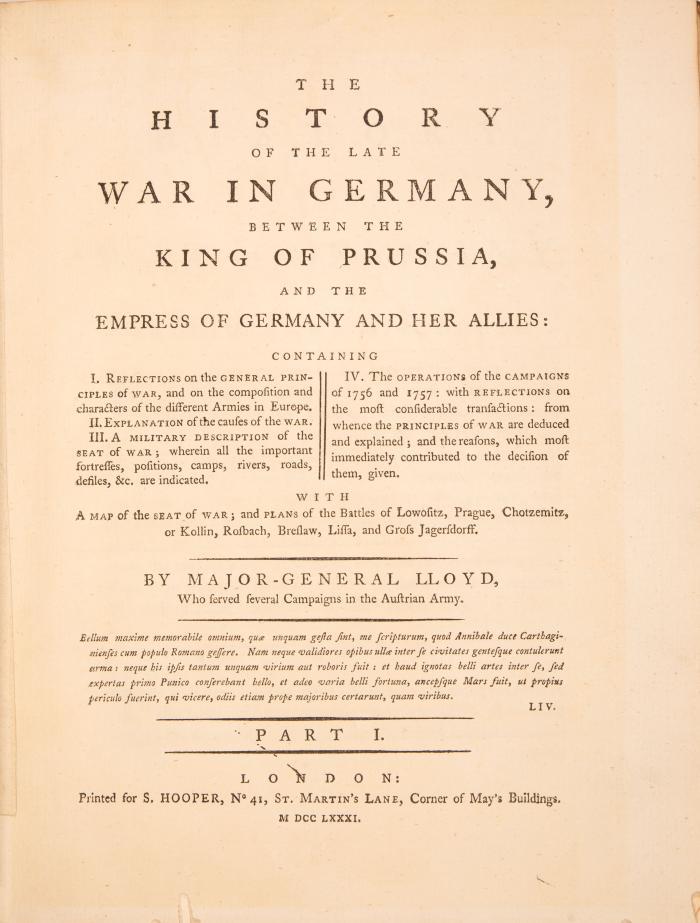The history of the late war in Germany, between the King of Prussia, and the Empress of Germany and her Allies. Bde. I u. II (von III).