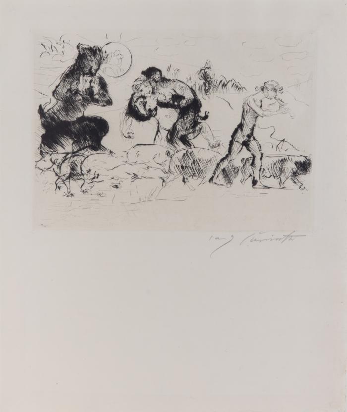 Faun, Nymphe und Schweinehirt