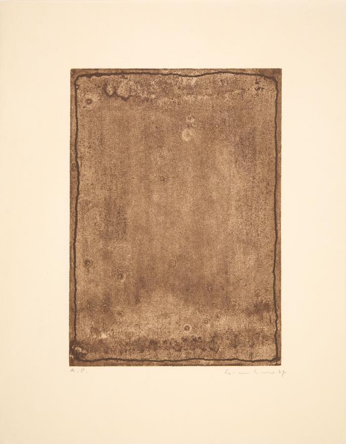 Ohne Titel (zu: Gotthard Graubner - Malerei, Hamburger Kunsthalle 1975)