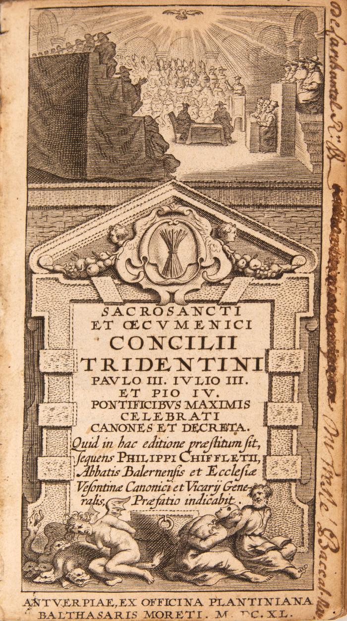 Trienter Konzil. - Sacrosancti et oecumenici Concilii Tridentini Paulo III. Iulio III. et Pio IV. pontificibus maximis celebrati canones et decreta.