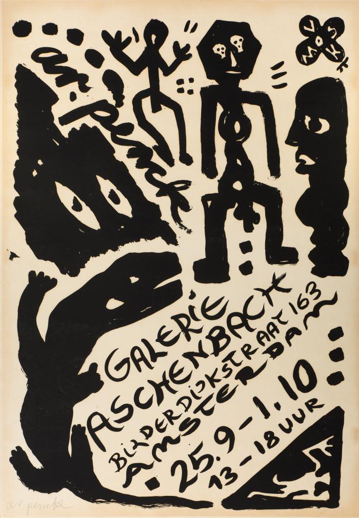 Plakat Aschenbach Galerie Amsterdam (1987) / Corrector (1992)